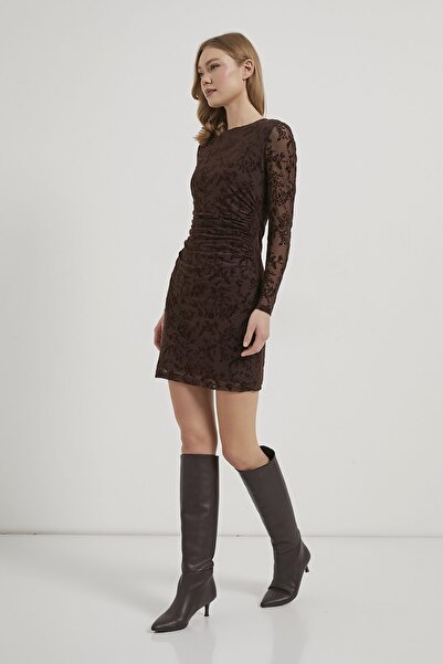 Arma Life ARMALIFE 4976 BIS OGRACNIK BOČNA STRANA B Naborano ŽENSKA MINI HALJ...