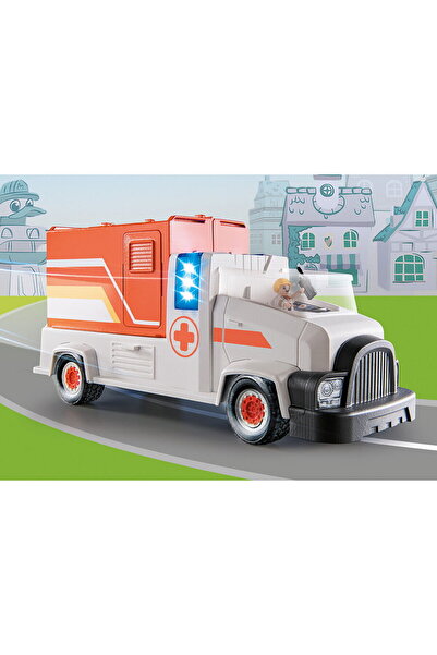 Playmobil RAȚĂ DE GARDĂ - Camion cu medic de urgență - 70913