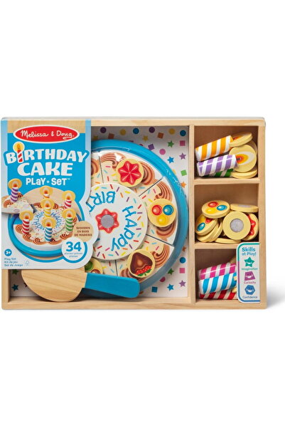 Spin Masters Melissa & Doug - Set de joacДѓ din lemn Tort de Aniversare, Mult...