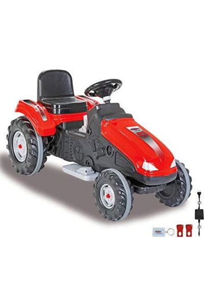 Jamara Tractor de condus Big Wheel 12V roșu 460785