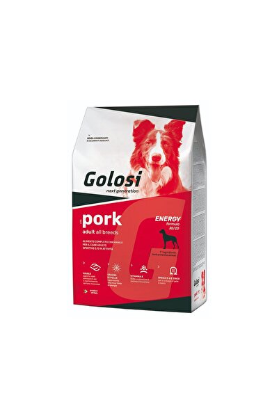 Golosi HRANA USCATA PREMIUM PENTRU CAINI ADULTI ENERGY ALL BREEDS CU PORC 12KG