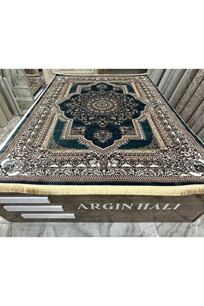 İpek Mavi Halı Etnik Desen Halı Salon Halısı Halı ARGIN HALI