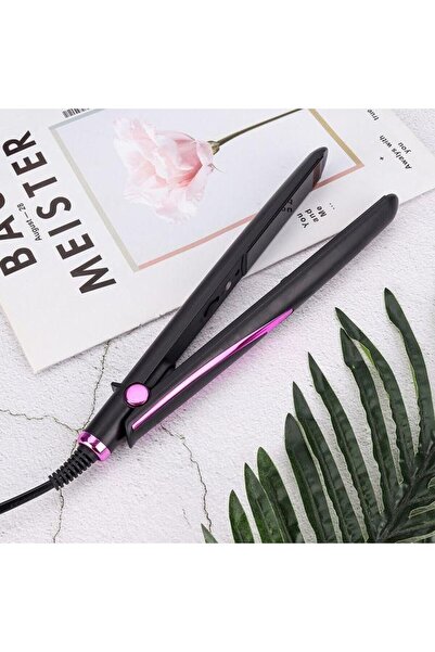 zola Hair straightener, temperature 220 °, fast heating, 24 x 2.5 cm, black/pink