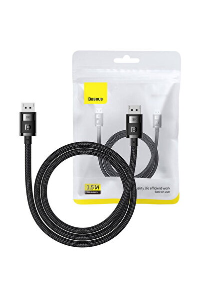 Baseus DP 8K la DP 8K, Baseus, 1.5m, Negru
