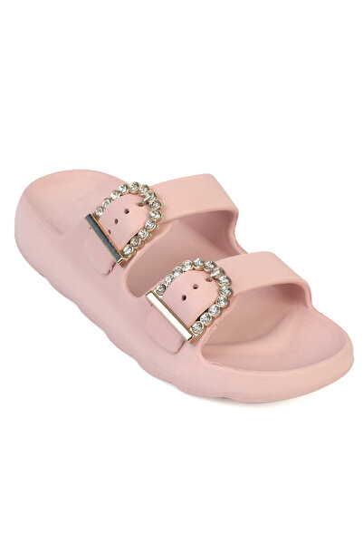 Capone Outfitters Della Eva Çift Buckled Women Slipper
