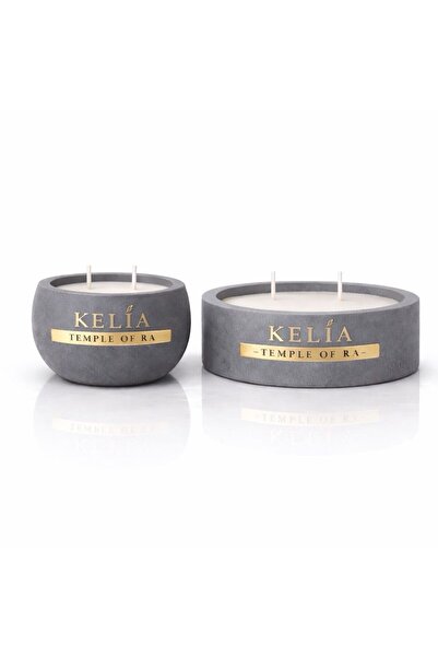 Kelia Mango Kokulu, Dekoratif Beton Kalıp Mum seti, yatay & Dikey