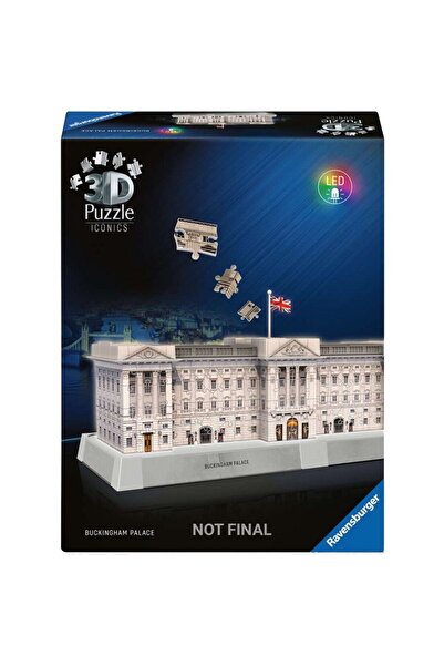 RAVENSBURGER Puzzle 3D Iconics: Palatul Buckingham - cu lumină 216 piese