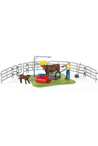 SCHLEICH Farm World cow washing station 42529