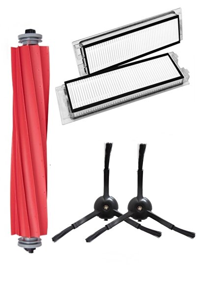 Rovexa Σετ μαύρων πλαϊνών βουρτσών 5 τεμαχίων συμβατό με Roborock Q Revo (ΣΗΜ...