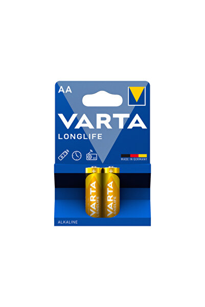 Varta بطاريات AA طويلة العمر | صنع في ألمانيا | تخزين لمدة 10 سنوات | قلوية ع...
