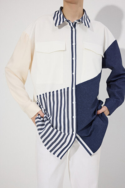 Touché Privé BLOCK COLOR POCKET SHIRT