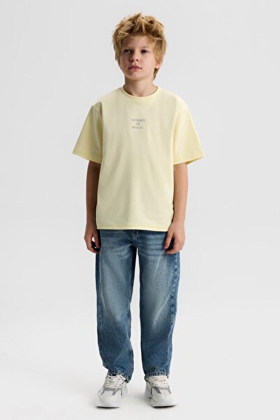 nk kids Boy's 8-14 Years Old Pipe Leg Jeans Denim Blue