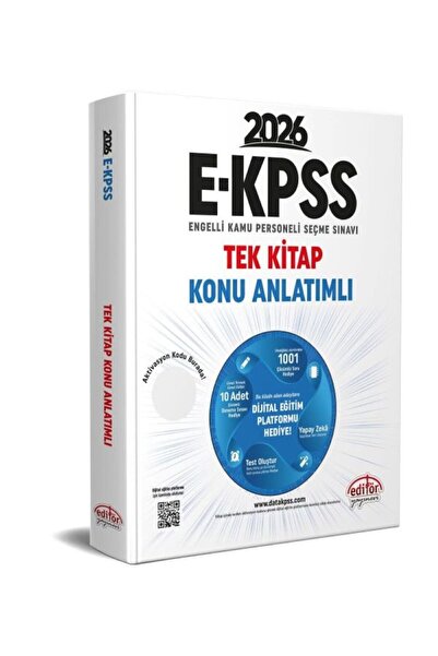 Editör Yayınevi Editör E Kpss Özel Tek Kitap Konu Anlatımlı 2026