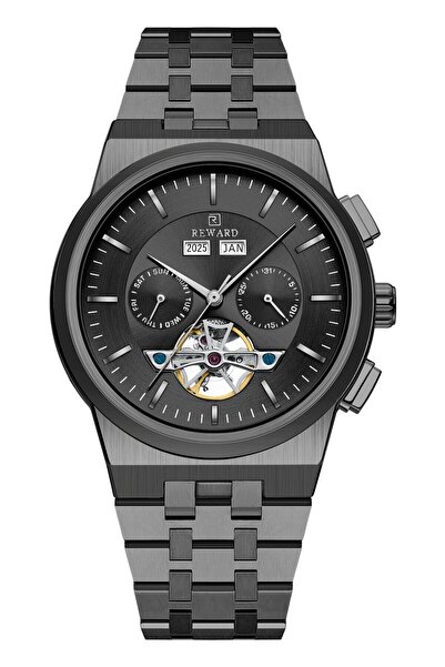 Reward Rd313445M Steel Strap, 5 Atm Automatic Men's Wristwatch