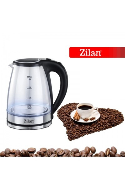 Zilan Cana fierbator electric ZLN8115, 1800W, 1.8L, sticla transparenta, opri...