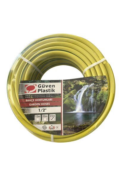 Güven Plastik 1/2 MARKET TİPİ (25 MT.) EKO SARI ÖRGÜLÜ HORTUM