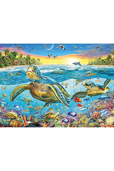 RAVENSBURGER Puzzle 100 Piese - Testoase (Ravensburger-12942)