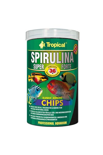 Tropical Hrana pentru pesti, Tropical, Super Spirulina Forte Chips, 52 g