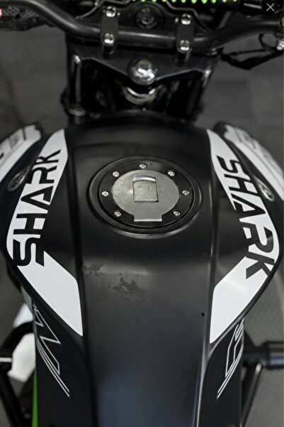 Banxtre Arora Shark 125 için Beyaz Renk Depo Kordon Sticker (Sağ ve Sol