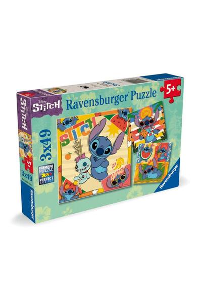 RAVENSBURGER Puzzle 3x49 Pieces - Disney Stitch (Ravensburger-04114)