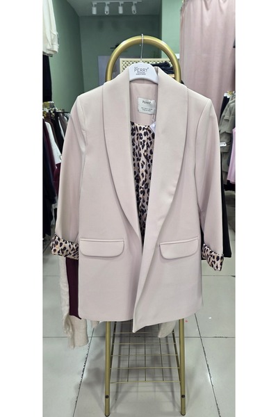Twinaura butik Leopar detaylı blazer ceket