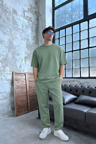 YAKAMEL Men's Short Sleeved Oversized Cycling Collar Relaxed Fit Waist Tie Tr...