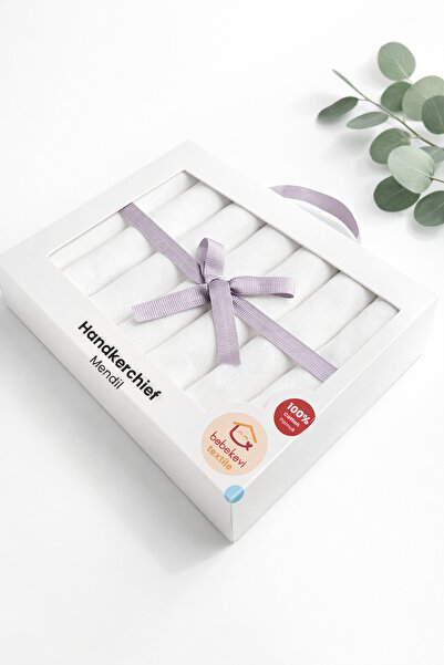 moukou Soft 6-Piece 100% Cotton Baby Wipes Set 23X23 cm Suitable for Daily Use