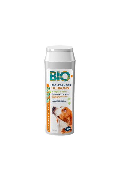Pess BIO SAMPON ANTIPARAZITAR CU ULEI DE NEEM PENTRU CAINI 200ML