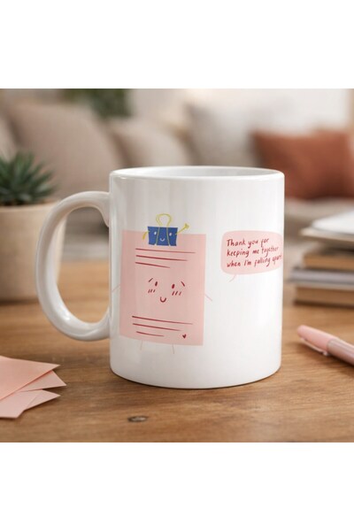 sylar Thank You for Keeping Me Together Written Porcelain Mug Model 28 Meanin...