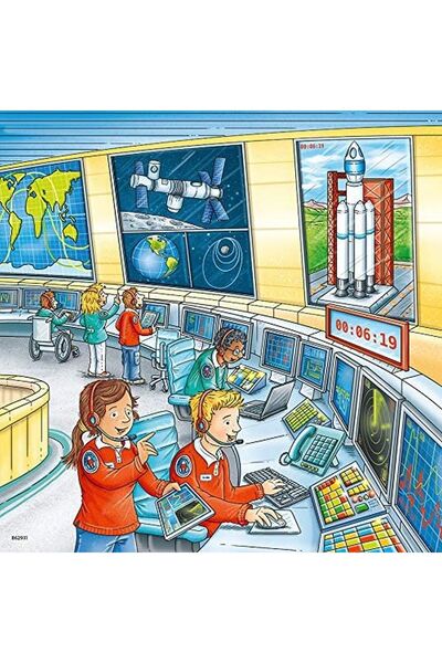 RAVENSBURGER Puzzle 3x49 Piese - Tom Si Mia in Spatiu (Ravensburger-05088)