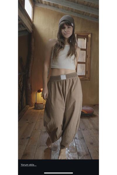 Maxcara Apparel Design Baggy Keten Şalvar Pantolon Bohem Style