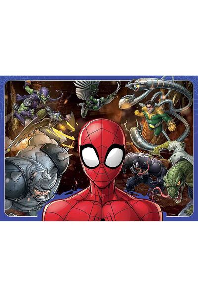 RAVENSBURGER Puzzle 100 Piese - Spiderman Si Personaje (Ravensburger-10728)
