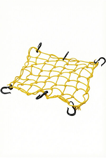 MOTORKİT MK MOTOSİKLET KASK FİLESİ [ AHTAPOT ] SARI 6 KANCALI 35 x 35 cm