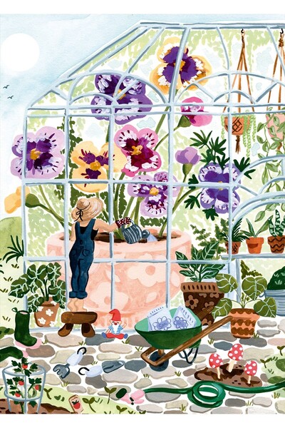 Pieces & Peace Puzzle 1000 pieces - Sabina Fenn: Pansies (Pieces-and-Peace-0046)