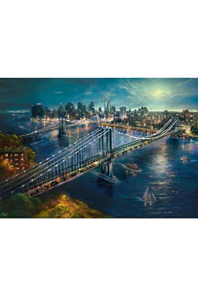 Schmidt Puzzle 2000 de piese - Lumină de lună în Manhattan (Schmidt-58782)