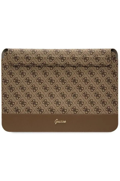 Guess Sleeve GUCS14PS4SGW 14" brown/brown 4G Stripe Metal Logo