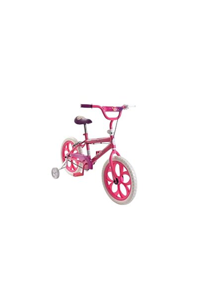 Null دراجة بناتي أنيقة باللون الوردي مزودة بعجلات تدريب