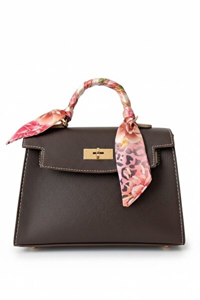 VELLABAGS Nep Milano Brown Women's Clutch Bag – Stylish Design with Gold Lock...