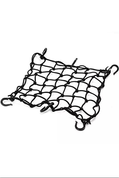 MOTORKİT MK MOTOSİKLET KASK FİLESİ [ AHTAPOT ] SİYAH 6 KANCALI 35 x 35 cm