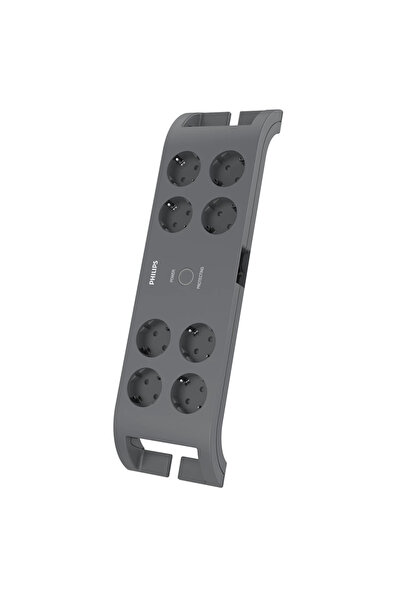 Philips Spn3180a/62, 8 Soket, Akım Korumalı Priz, 900 Joules, 2mt Kablo, (gri)