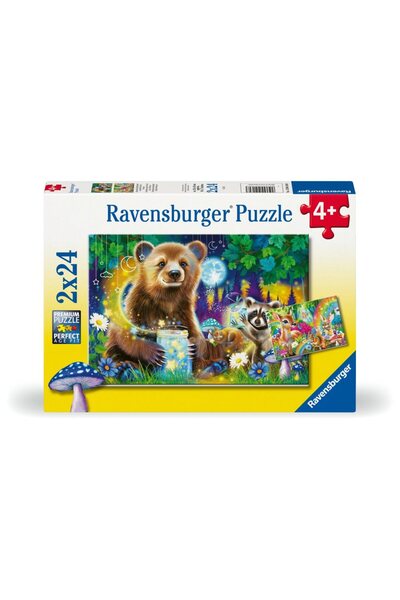 RAVENSBURGER Puzzle 2x24 Piese - Prietenii Dragalasi Ai Padurii (Ravensburger...