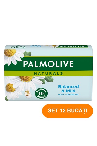 Palmolive SET 12 PIECES - Chamomile & Vitamin E Bar Soap 90 g