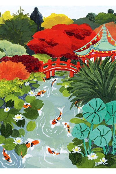 Pieces & Peace Puzzle 1500 pieces - Sarah Gesek Studio: Japanese Garden (Piec...