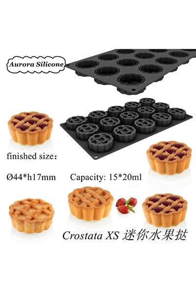 Dharst Silicone Crostata Mold – 15 cavities
