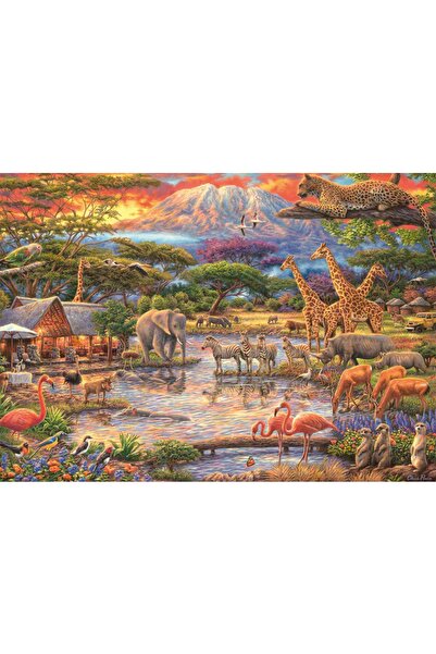 Schmidt Puzzle 500 piese - Paradise under Mount Kilimanjaro (Schmidt-59708)