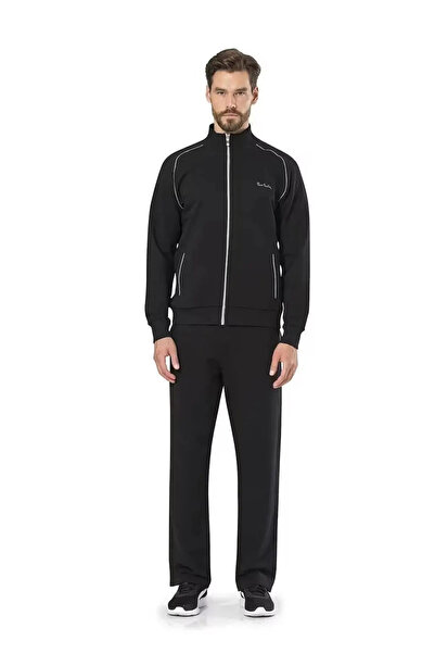 Pierre Cardin Men's Half-Zip Boxed Comfortable Navy Blue Tracksuit Set - Arsn...