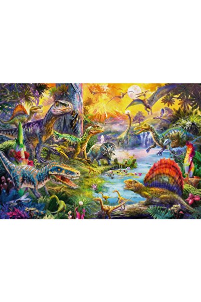 Schmidt Puzzle - Dinosaurs, 60 pieces, includes figurines (56372)