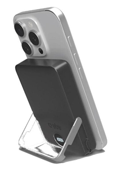 SBS Powerbank 10000 mAh Wireless Magnetic with Stand and LCD Display TEBB1000...