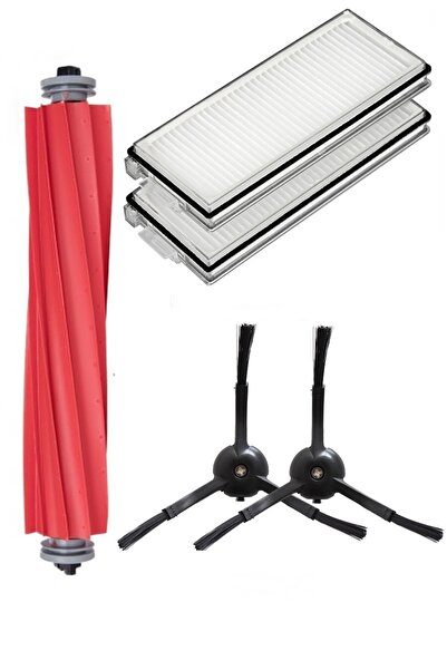 Rovexa Σετ με 5 μαύρες πλαϊνές βούρτσες συμβατό με Roborock Q Revo S