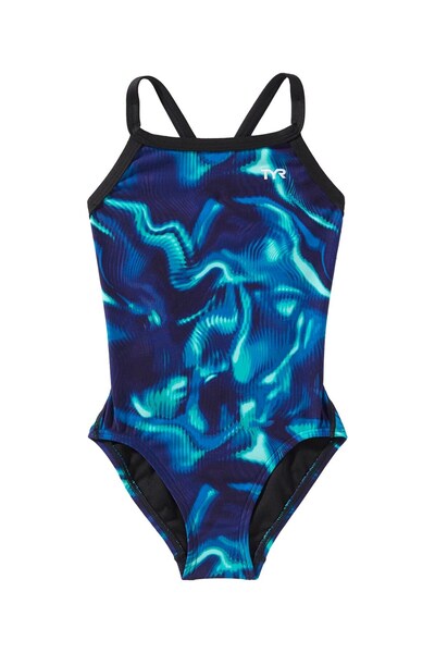 TYR Durafast Elite ®   Girl's Diamondfit Swimsuit - Waveform
